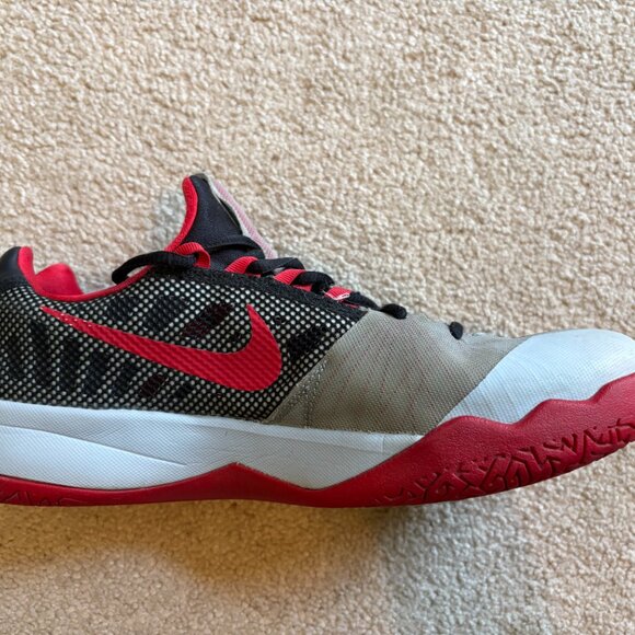 Nike Zoom Run The One James Harden Men's Basketball Shoes Size 9 Gray Black - Picture 6 of 10